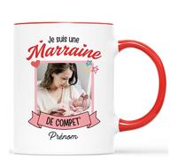 Mug Personnalisé Photo - Marraine de Compet' - Cadeau Parrain Marraine Bapteme, Cadeau Marraine Personnalisé, Cadeaux Marraine, Mug Marraine, Tasse Marraine