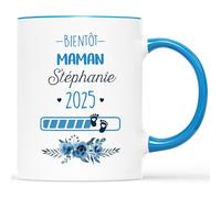 Mug Personnalisé Prénom - Bientôt Maman Chargement En Cours - Cadeau Future Maman, Cadeau Pour Une Future Maman, Idée Cadeau Future Maman, Mug Future Maman, Tasse Future Maman