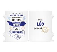 Mug Personnalisé Prénom - Cette Tasse Appartient À Prénom - Cadeau Frère Et Soeur, Cadeau Pour Son Frère, Cadeau Frère, Mug Frère, Tasse Frere