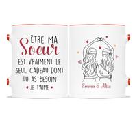 Mug Personnalisé Prénom - Être Ma Soeur Est Vraiment Le Seul Cadeau Dont Tu As Besoin - Cadeau Anniversaire Soeur, Cadeau Soeur, Cadeau Personnalisé Soeur, Mug Soeur Personnalisé