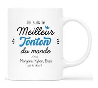 Mug Personnalisé Prénom - Je Suis La Meilleure Tonton Du Monde - Cadeau Tonton, Cadeau Tonton Personnalisé, Super Tonton Cadeau, Tasse Tonton, Mug Super Tonton, Mug Tonton