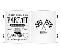 Mug Personnalisé Prénom - Je Suis Motard - Tasse a cafe Humour, Mug Drole, Cadeau Motard, Cadeaux Pour Un Motard, Cadeaux Pour Motard, Motard Cadeau, Mug Motard