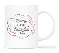 Mug Personnalisé Prénom - Le Mug De La Super Belle-fille - Cadeau Belle Fille, Tasse Personnalisée Belle Fille, Mug Pour Ma Belle Fille, Tasse Meilleure Belle-fille