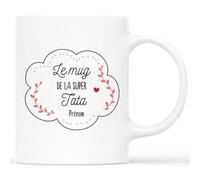 Mug Personnalisé Prénom - Le Mug De La Super Tata - Cadeau Tata, Cadeau Tata Original, Cadeau pour Tata, Tata Cadeau, Idee Cadeau Pour Tata, Tasse Tata, Tasse Super Tata