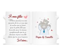 Mug Personnalisé Prénom - Ma Fille Je t'Aime - Cadeau Papa Personnalisé, Tasse Papa Personnalisé, Mug Meilleur Papa, Tasse Fille, Ma Fille, Cadeau Pour Ma Fille