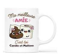 Mug Personnalisé Prénom - Ma Meilleure Amie C'est Toi - Cadeau BFF, Cadeau Personnalisé Meilleure Amie, Tasse Personnalisable Meilleure Amie, Tasse Personnalisable Amitie