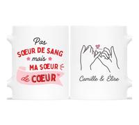 Mug Personnalisé Prénom - Ma Sœur de Cœur - Cadeau BFF, Cadeau Personnalisé Meilleure Amie, Tasse Personnalisable Meilleure Amie, Tasse Personnalisable Amitie, Tasse Amie