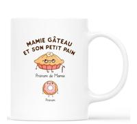 Mug Personnalisé Prénom - Mamie Gâteau et Son Petit Pain - Cadeau Personnalisé Mamie, Fete Des Grands Meres Tasse, Mug Personnalisé Mamie, Tasse Personnalisable Mamie
