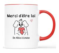 Mug Personnalisé Prénom - Merci D'être Toi - Cadeau Homme Original, Cadeau Femme Original Utile, Tasse a Thé Originale, Tasse à Café Originale, Mug Original Femme, Tasse Merci