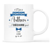 Mug Personnalisé Prénom - Mon Tonton Il Déchire - Cadeau Tonton, Cadeau Tonton Personnalisé, Cadeau Homme Tonton, Super Tonton Cadeau, Tasse Tonton, Mug Super Tonton
