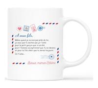 Mug Personnalisé Prénom - Mug Mon Fils Je T’Aime - Cadeau Pour Mon Fils Adulte, A Mon Fils Cadeau, Cadeau À Mon Fils, Mug Garcon, Tasse Fils, Tasse Pour Mon Fils