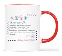 Mug Personnalisé Prénom - Mug Mon Petit-fils Je T’Aime - Petit Fils Cadeau, Cadeau Personnalise Petit fils, Mug Garcon, Tasse Fils, Tasse Pour Mon Fils, Mug Petit Fils
