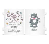 Mug Personnalisé Prénom - Mug Une Collègue Exceptionnelle Comme Toi Cela Ne S'Oublie Pas - Cadeau Pour Collègue, Cadeau Personnalisé Collegue, Mug Meilleure Collegue