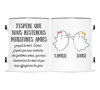 Mug Personnalisé Prénom - Nous Resterons Meilleures Amies - Cadeau BFF, Cadeau Personnalisé Meilleure Amie, Tasse Personnalisable Meilleure Amie, Tasse Personnalisable Amitie