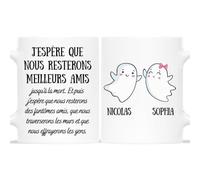 Mug Personnalisé Prénom - Nous Resterons Meilleurs Amis - Cadeau BFF, Cadeau Personnalisé Meilleure Amie, Tasse Personnalisable Meilleure Amie, Tasse Personnalisable Amitie