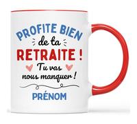 Mug Personnalisé Prénom - Profite Bien de Ta Retraite - Cadeau Depart Retraite Humoristique, Cadeau Retraite, Mug Retraite, Mug Retraite Femme, Mug Retraite Homme