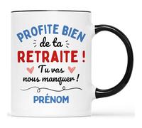 Mug Personnalisé Prénom - Profite Bien de Ta Retraite - Cadeau Depart Retraite Humoristique, Cadeau Retraite, Mug Retraite, Mug Retraite Femme, Mug Retraite Homme
