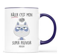 Mug Personnalisé Prénom - Râler C'est Mon Super Pouvoir - Mug Drole, Mug Humour, Tasse Humoristique, Mug Rigolo, Mug Tasse Humour, Mug Drole Homme, Mug Rigolo Femme