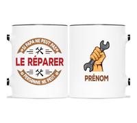 Mug Personnalisé Prénom - Si Papa Ne Peut Pas Réparer - Cadeau Fete Des Peres Personnalisé, Tasse Personnalisable Fete Des Pere, Tasse Pour Papa, Tasse Papa Original