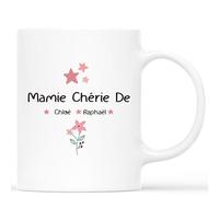Mug Personnalisé Prénom - Tasse Mamie Chérie et Ses Enfants - Cadeau Personnalisé Mamie, Fete Des Grands Meres Tasse, Mug Personnalisé Mamie, Tasse Personnalisable Mamie