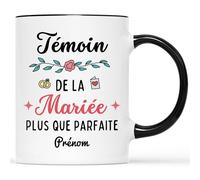 Mug Personnalisé Prénom - Témoin de la Mariée - Cadeau Mariage Invité, Cadeau Temoin Mariage, Cadeau pour Témoin Mariage, Cadeau Temoin, Cadeau Temoin Mariage Femme