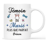 Mug Personnalisé Prénom - Témoin du Marié - Cadeau Mariage Invité, Cadeau Temoin Mariage, Cadeau pour Témoin Mariage, Cadeau Temoin, Cadeau Temoin Mariage Homme