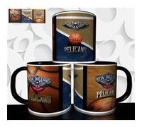MUG personnalisé Tasse à café - NBA NEW ORLEANS PELICANS Réf 1273 Blanc G