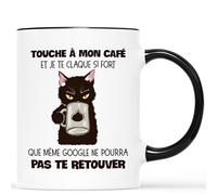 Mug Personnalisé - Touche À Mon Café Et Je Te Claque Si Fort - Mug Drole, Mug Humour, Tasse Humoristique, Mug Tasse Humour, Mug Rigolo, Tasse Message Humour, Mug Drole Homme