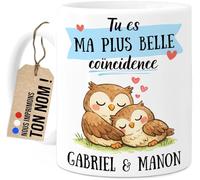 Mug personnalisé - Tu Es Ma Plus Belle - Présent Couple Femme Homme - Tasse Saint Valentin - Tasse Anniversaire Couple - Tasse café thé 330ml - Owls 3
