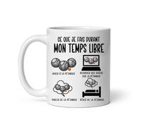 Mug pétanque bouliste ce que je fais durant temps libre Tasse pétanque