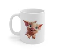Mug Petit Cochon Mignon - Tasse Adorable et Ludique - Cadeau pour Amoureux des Animaux Taille 11oz