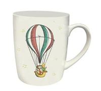 Mug Petit Prince - Motif Le Petit Prince dans sa mongolfière avec son renard - matière porcelaine fine - contenance 340 ML