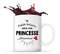 Mug Petite Boisson d'une Princesse d'amour | Idée Tasse Cadeau Couple Saint Valentin Femme Anniversaire Noël