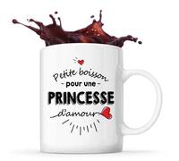Mug Petite Boisson D'une Princesse D'amour Idée Tasse Cadeau Couple Saint Valentin Femme Anniversaire Noël