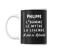 Mug Philippe Départ Retraite Tasse Cadeau Personnalisé