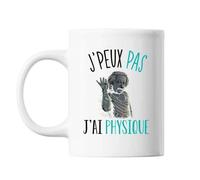 Mug Physique J'peux Pas Blanc Tasse Cadeau Personnalisé