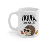 Mug « Piquer, c’est mon style ! » - Tasse Hérisson Humoristique et Originale