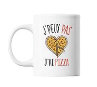Mug Pizza j'peux pas Blanc