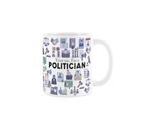Mug politicien - Cadeau humoristique sur le thème de la politique et du parlement - Tasse en céramique blanche pour thé/café boissons chaudes