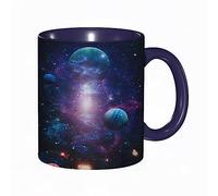 Mug porcelaine fine Système Solaire Bel Espace Planètes Etoiles Galaxy Ultra |Mug humour pour collègue, amis, copains, frères et soeurs |Mug original avec