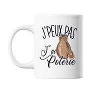 Mug Poterie j'peux pas Blanc
