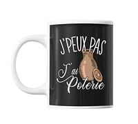 Mug Poterie j'peux pas Noir