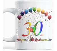 Mug pour fête d'anniversaire idée Cadeau Plaisir d'offrir Joyeux Anniversaire 30 ans