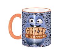 Mug pour Grizzy et les lemmings tasse à café drôle d'anniversaire ou cadeau de maman de Noël 11 oz tasse à café couleur bord tasse en céramique