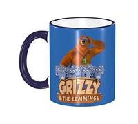 Mug pour Grizzy et les lemmings tasse à café drôle d'anniversaire ou cadeau de maman de Noël 11 oz tasse à café couleur bord tasse en céramique