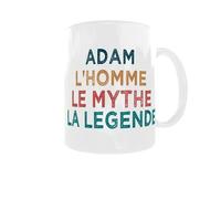 Mug prénom Adam - L’homme, le mythe, la légende - Cadeau humoristique et original