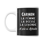 Mug Prénom Carmen Cadeau Départ Retraite Tasse Cadeau Personnalisé
