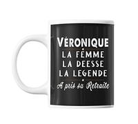 Mug prénom Véronique cadeau départ retraite