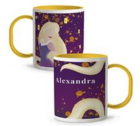 Mug Princesse Disney. Mug personnalisé avec le nom. Tasses en plastique pour enfants. Tasses originales pour les cadeaux. Mugs Disney Couleurs variées. Raiponce