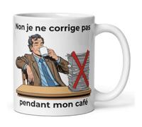 Mug prof drôle - Tasse cadeau originale pour professeur - Cadeau de fin d'année ou Noël pour enseignant, maître ou maîtresse - Céramique 325 ml (prof Homme)